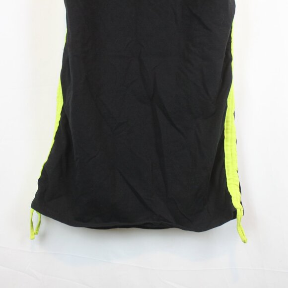 H&M Kangol Black Neon Green Stretchy Sleeveless Dress - Picture 9 of 11